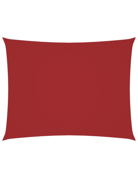 Parasole a Vela Oxford Rettangolare 3,5x5 m Rosso