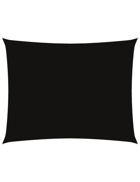 Parasole a Vela Oxford Rettangolare 6x8 m Nero