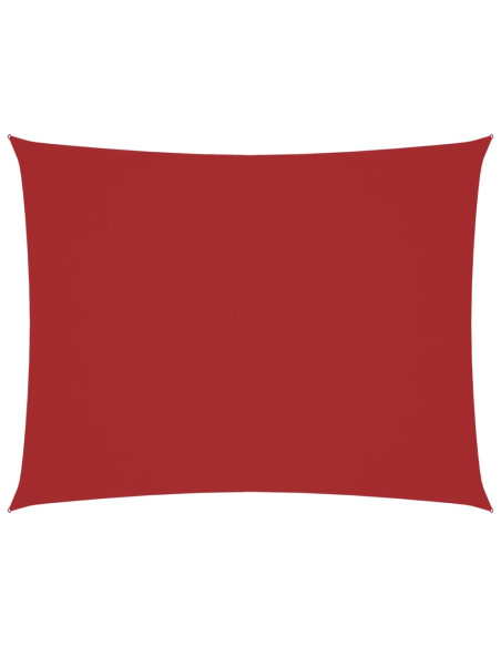 Parasole a Vela Oxford Rettangolare 2x3,5 m Rosso