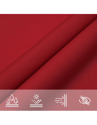 Parasole a Vela Oxford Rettangolare 2x5 m Rosso