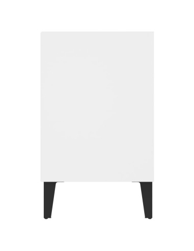 Mobile TV con Gambe in Metallo Bianco 103,5x30x50 cm