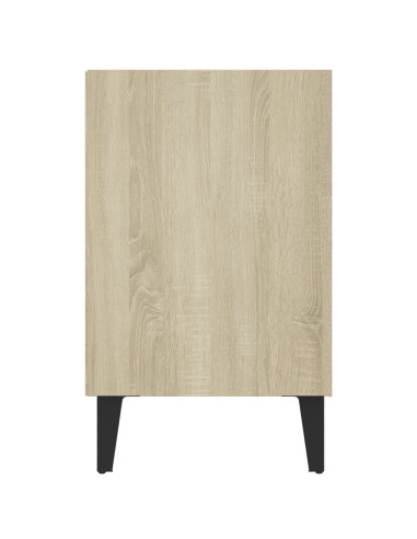 Mobile TV con Gambe in Metallo Rovere Sonoma 103,5x30x50 cm