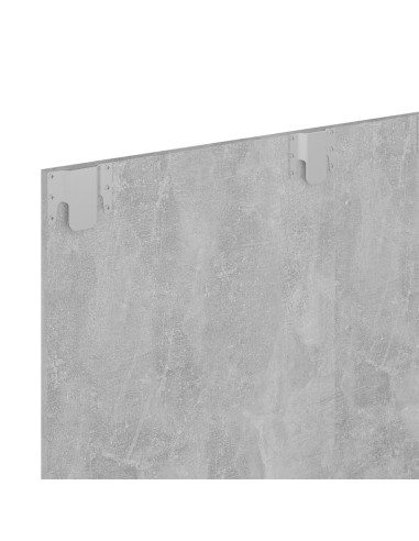 Mobile TV a Muro Grigio Cemento 120x23,5x90cm Legno Multistrato