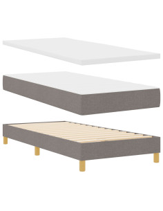 Letto a molle con materasso Talpa 80 x 200 cm Tessuto 2