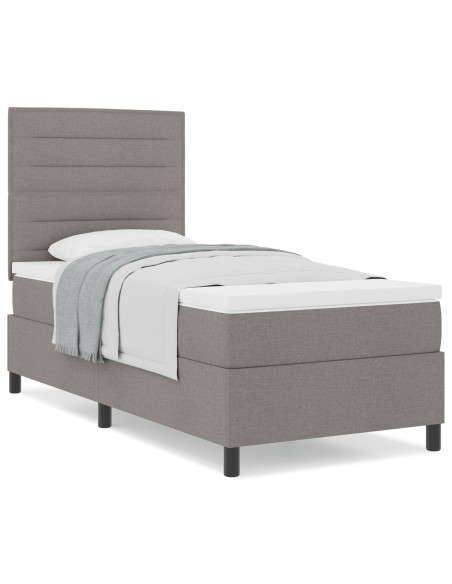Letto a Molla  con Materasso Talpa Singolo in Tessuto