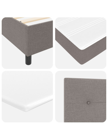 Letto a molle con materasso Talpa 90 x 190 cm Tessuto