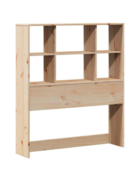 Letto Libreria senza Materasso 90x200 cm Legno Massello Pino