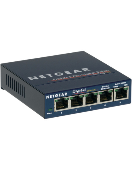 NETGEAR GS105 Non gestito Gigabit Ethernet (10/100/1000) Blu