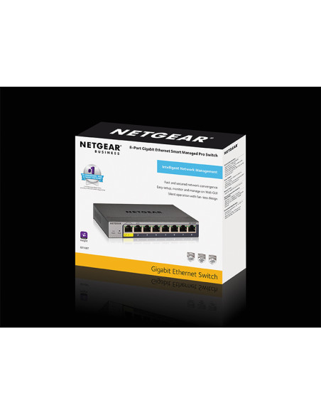 NETGEAR GS108Tv3 Gestito L2 Gigabit Ethernet (10/100/1000) Grigio