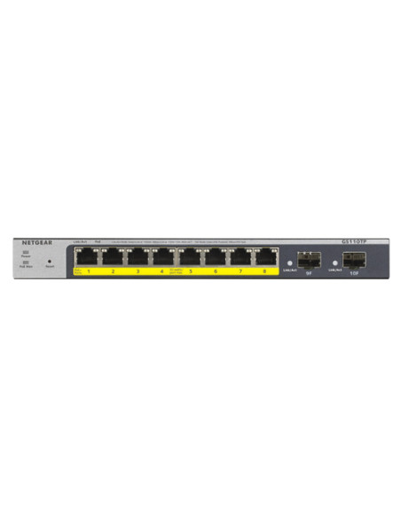 NETGEAR GS110TP Gestito L2/L3/L4 Gigabit Ethernet (10/100/1000) Supporto Power over Ethernet (PoE) Grigio