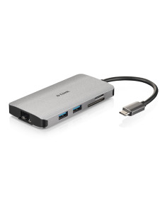 D-Link DUB-M810 replicatore di porte e docking station per laptop Cablato USB 3.2 Gen 1 (3.1 Gen 1) Type-C Alluminio 2
