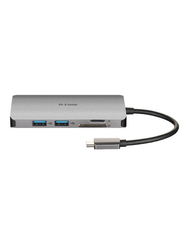 D-Link DUB-M810 replicatore di porte e docking station per laptop Cablato USB 3.2 Gen 1 (3.1 Gen 1) Type-C Alluminio