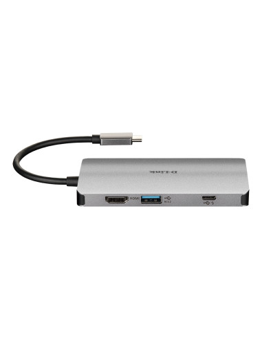 D-Link DUB-M810 replicatore di porte e docking station per laptop Cablato USB 3.2 Gen 1 (3.1 Gen 1) Type-C Alluminio