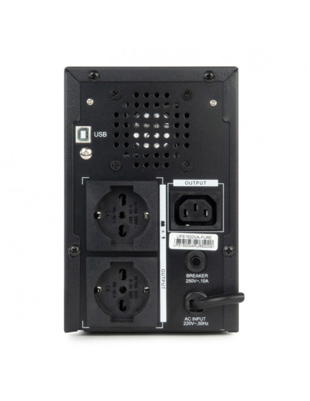 Vultech UPS1500VA-PURE gruppo di continuità (UPS) A linea interattiva 1,5 kVA 1200 W 3 presa(e) AC