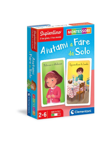 Clementoni MONTESSORI CARTE - AIUTAMI A FARE DA SOLO