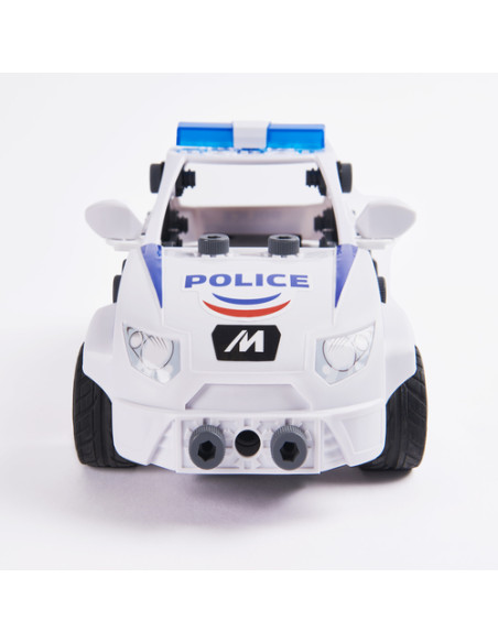 Meccano JUNIOR, Radiocomando della Polizia, Costruzioni per bambini, 73 pezzi in plastica, Giocattoli per bambini dai 5 anni in 