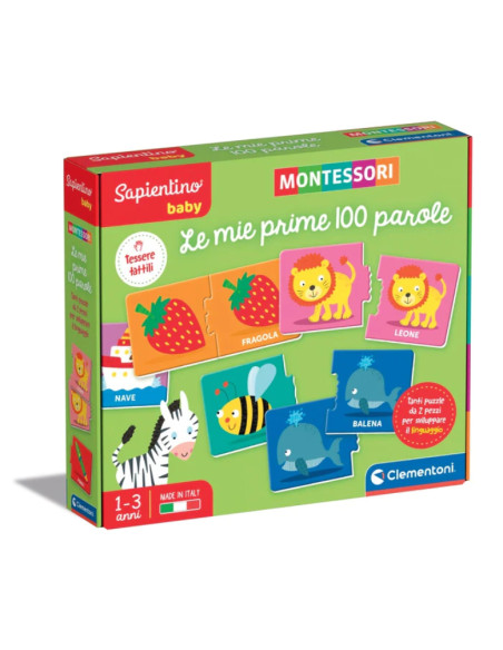 Clementoni Sapientino Montessori Le mie prime 100 parole
