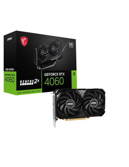 MSI VENTUS GEFORCE RTX 4060 2X BLACK 8G OC scheda video NVIDIA 8 GB GDDR6