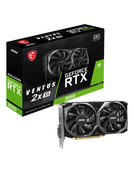 MSI VENTUS GEFORCE RTX 3050 2X XS 8G OC scheda video NVIDIA 8 GB GDDR6
