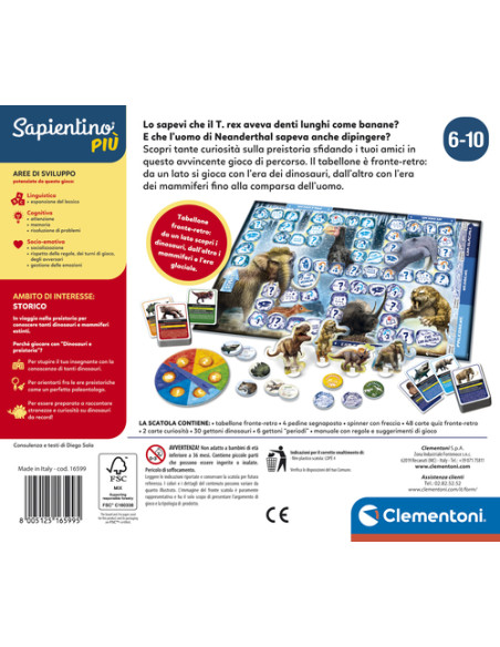 Clementoni Sapientino Più Dinosauri e Preistoria