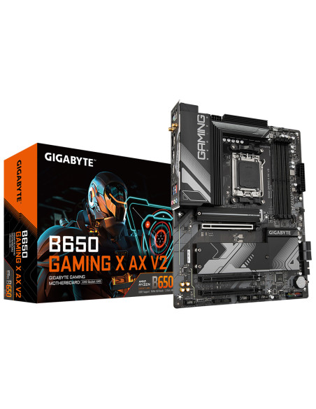 GIGABYTE B650 GAMING X AX V2 Scheda madre - AMD Ryzen serie 9000, VRM a 8+2+2 fasi, fino a 8000 MHz DDR5 (OC), 1xPCIe 5.0 + 2xPC
