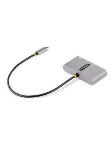 StarTech.com Hub USB-C con Ethernet a 3 porte - Adattatore USB Type-C con 3x USB-A e 1X Ethernet Gigabit - Splitter USB C Alimen