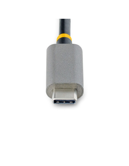 StarTech.com Hub USB-C con Ethernet a 3 porte - Adattatore USB Type-C con 3x USB-A e 1X Ethernet Gigabit - Splitter USB C Alimen