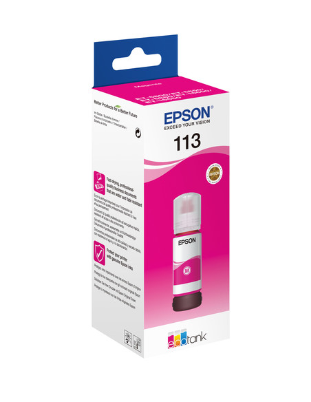 Epson 113 EcoTank Pigment Magenta ink bottle