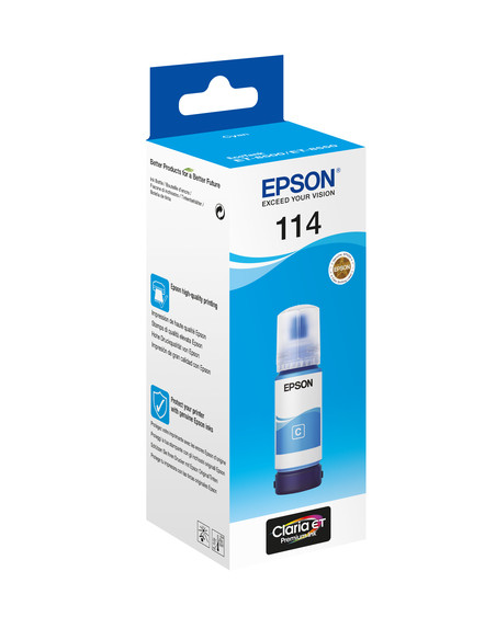 Epson 114 EcoTank Cyan ink bottle