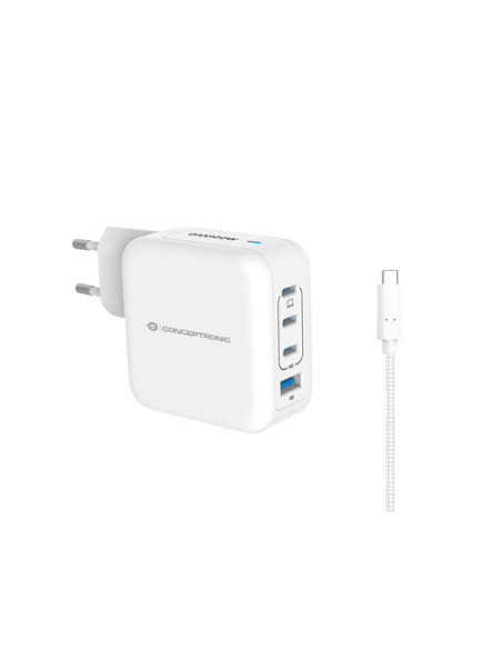 Conceptronic ALTHEA18W Caricabatterie per dispositivi mobili Universale Bianco AC Ricarica rapida Interno