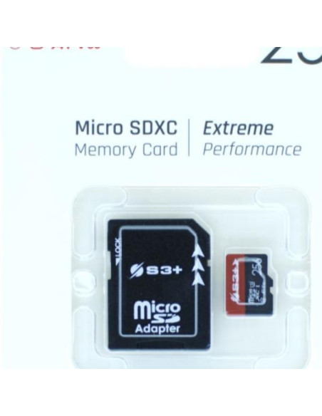 256GB S3+ MICROSDHC UHS-I U3 V30