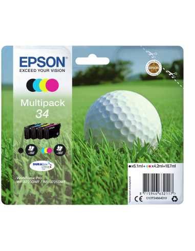 Epson Golf ball Multipack 4-colours 34 DURABrite Ultra Ink