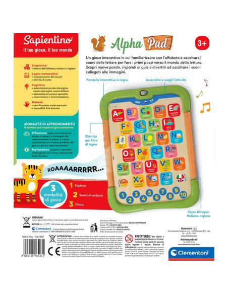 Clementoni Sapientino Alpha Pad