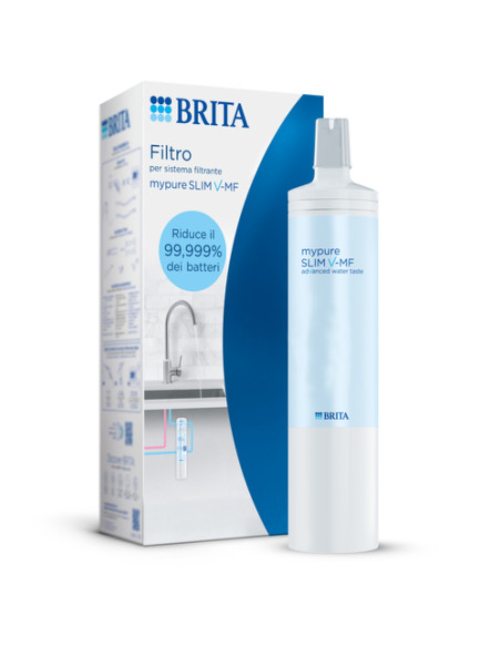 Brita Filtro per mypure SLIM V-MF, 1 filtro (8000L) - filtro di ricambio per il sistema filtrante