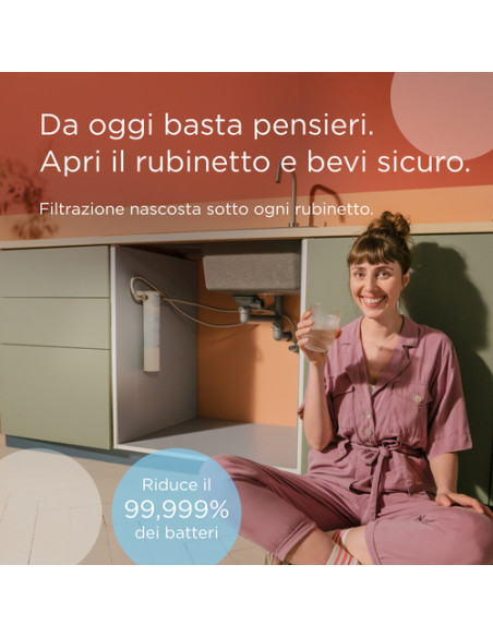 Brita Filtro per mypure SLIM V-MF, 1 filtro (8000L) - filtro di ricambio per il sistema filtrante