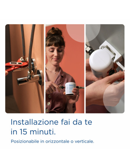 Brita Sistema filtrante mypure SLIM V-MF incl. 1x filtro (8000L) - sistema sottolavello per il tuo rubinetto per acqua buona e p