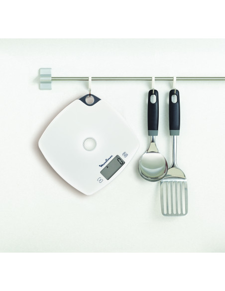 Moulinex BN1000 Grigio, Bianco Quadrato Bilancia da cucina elettronica