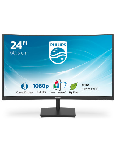 Philips E Line 241E1SC/00 Monitor PC 59,9 cm (23.6") 1920 x 1080 Pixel Full HD LED Nero