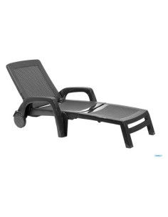 Lettino prendisole Bica 178 4 MIAMI Antracite Antracite