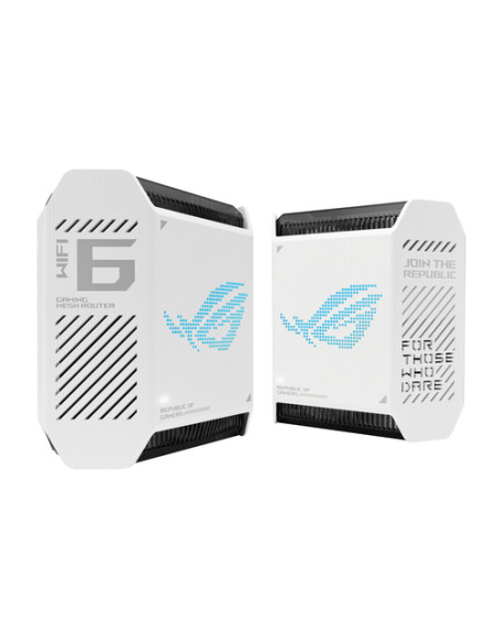 ASUS ROG Rapture GT6 (W-2-PK) Banda tripla (2.4 GHz/5 GHz/5 GHz) Wi-Fi 6 (802.11ax) Bianco 4 Interno