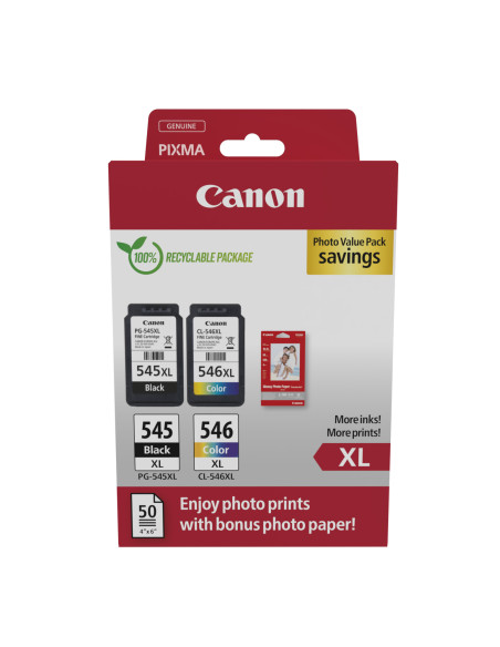 Canon 8286B011 cartuccia d'inchiostro 2 pz Originale Nero, Ciano, Magenta, Giallo