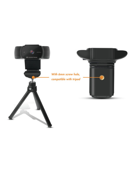Conceptronic AMDIS02B webcam 5 MP 2592 x 1944 Pixel USB 2.0 Nero