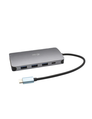 i-tec USB-C Metal Nano Dock HDMI/VGA with LAN + Charger 112W