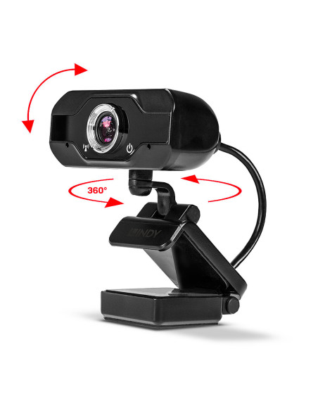 Lindy 43300 webcam 1920 x 1080 Pixel USB 2.0 Nero