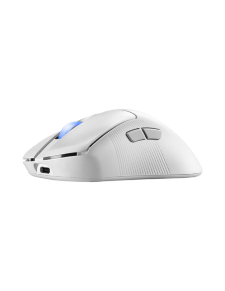 ASUS ROG Keris II Ace Wireless AimPoint White mouse Gaming Mano destra RF Wireless + Bluetooth + USB Type-A Ottico 42000 DPI
