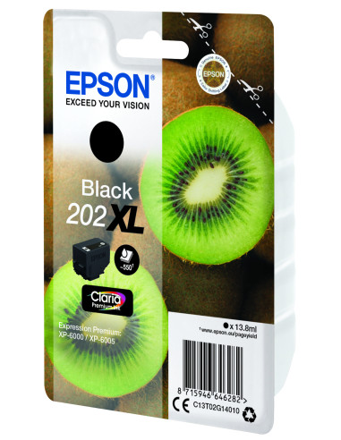 Epson Kiwi Singlepack Black 202XL Claria Premium Ink