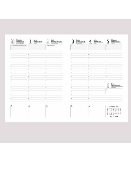 AGENDA SETT. 17X24 WEEKLY  BLU