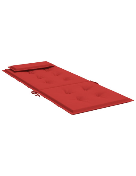 Cuscini per Sedia con Schienale Alto 6 pz Rosso Tessuto Oxford