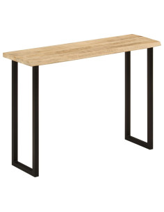 Tavolo Consolle Bordi Vivi 105x33x76 cm Legno Massello di Mango