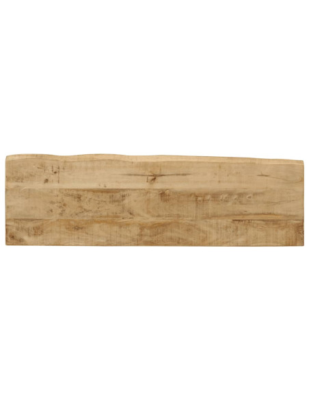 Tavolo Consolle Bordi Vivi 105x33x76 cm Legno Massello di Mango